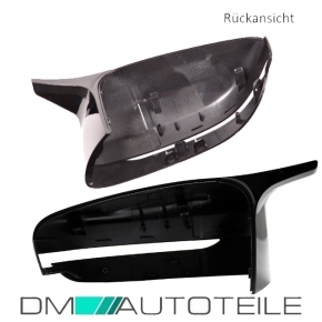 Set Side Cover Wing Mirror Black Gloss fits on BMW G30 G31 not for M5 M up 2014