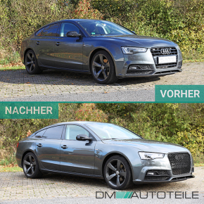 Kühlergrill Wabendesign hochglanz Schwarz passt für Audi A5 8T Facelift 11-17 nicht RS5