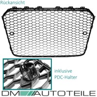 Honeycomb Front Grille Black Gloss fits on Audi A5 8T Faceli