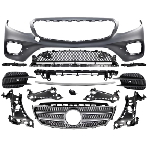 Front Sport Bumper primed +Grille fits Mercedes E W213...