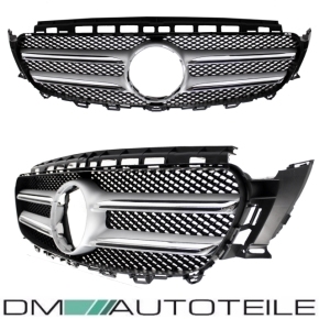 Front Sport Bumper primed +Grille fits Mercedes E W213 S213 w/o AMG E63 2016>