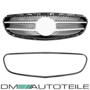 Sport Modification Front Bumper + Grille Chrome fits on Mercedes W212 S212 Facelift w/o AMG E63 up 2013