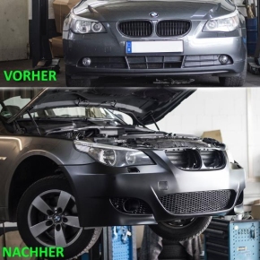 Sport Evo Frontstoßstange / Frontschürze vorne ohne PDC für BMW E60 / E61 LCI Facelift nicht für M5 mit ABE