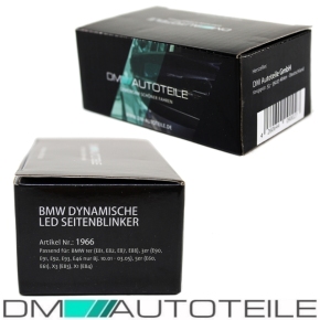 Set Dynamic LED Side Indicator Turn Signal Black Smoke fits on BMW E90 E91  E92 E93