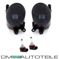 Set of Fog Lights Clear Fogs Smoke /Black fits on Audi A4 8E