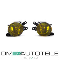Set of Fog Lights Clear Yellow US Look fits on Audi A4 8E B6
