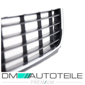 Komplettes Frontstoßstangengitter SET vorne für VW Golf VI 6 in Schwarz Chrom 