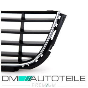 Komplettes Frontstoßstangengitter SET vorne für VW Golf VI 6 in Schwarz Chrom 