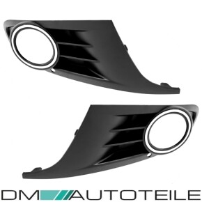 Komplettes Frontstoßstangengitter SET vorne für VW Golf VI 6 in Schwarz Chrom 