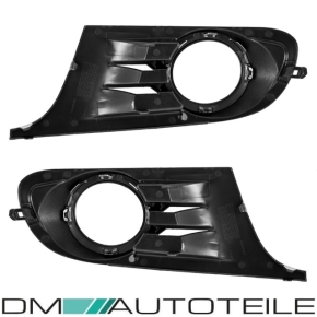 Set VW Golf 6 VI Stoßstangengitter vorne unten Schwarz Chrom Highline Bj 08-12