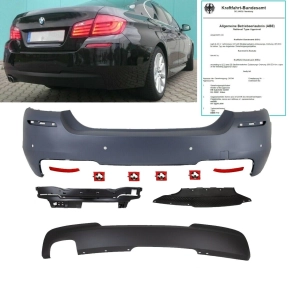 Rear Bumper + Diffusor 520-530 fits on BMW 5-Series F10...