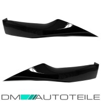 Set Front Spoiler Splitter Flaps Flip Lip Black Gloss fits B