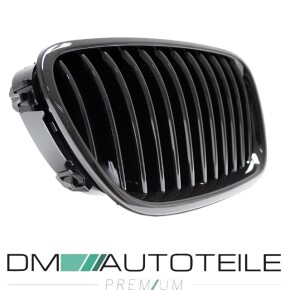 Set Kidney Front Grille Black Gloss Sport fits on BMW 5-Series F10 F11 also M M5 10-17