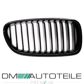 Set Kidney Front Grille Black Gloss Sport fits on BMW 5-Series F10 F11 also M M5 10-17