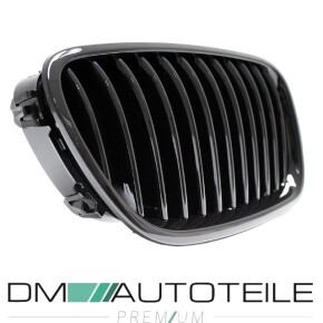 Set Kidney Front Grille Black Gloss Sport fits on BMW 5-Series F10 F11 also M M5 10-17
