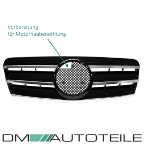 Gitter Grill Kühlergrill Schwarz Glanz Chrom für Mercedes CLK W208 C208 A208 ab 97-03