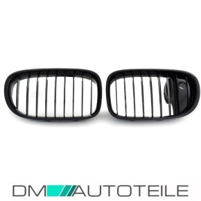 Set of Kidney Front Grille Black Gloss Sport-Performance fits on BMW 7 F01 F02