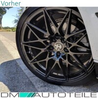Aluminium valve caps set of 4 in blue anodized for all car v