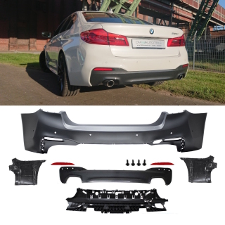 Sport Conversion Rear Bumper PDC fits on BMW 5-Series G30 Saloon stanadard or M-Sport without M5