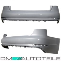 Audi A4 B9 8W Diffuser Bumper + opening for 4-pipe tail pipe