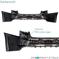 Audi A4 B9 8W Diffuser Bumper + opening for 4-pipe tail pipe