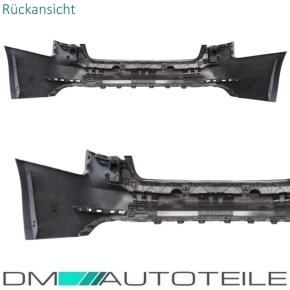 Audi A4 B9 8W Diffuser Bumper + opening for 4-pipe tail pipes for S4 models 15-17