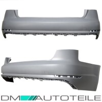 Audi A4 B9 8W Diffuser Bumper + opening for 4-pipe tail pipe