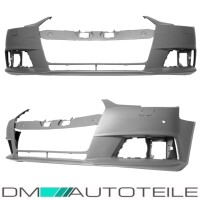 Audi A4 B9 8W Diffuser Bumper + opening for 4-pipe tail pipe