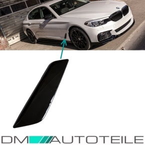 Kotflügeleinsatz / Ziergitter / Zierleisten SET für BMW G30 / G31 auch für M-Paket in Schwarz Glanz