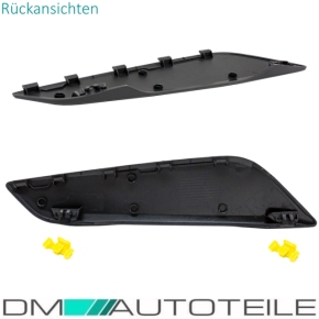 Kotflügeleinsatz / Ziergitter / Zierleisten SET für BMW G30 / G31 auch für M-Paket in Schwarz Glanz