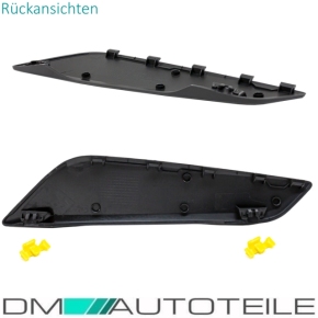 Kotflügeleinsatz / Ziergitter / Zierleisten SET für BMW G30 / G31 auch für M-Paket in Schwarz Glanz