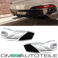 BMW G30 G31 Exhaust Tail Back Pipes Dual Chrome only for M D
