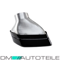 SET BMW G30 G31 Dual Exhaust Tail Pipes Tips Black Gloss als