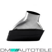 SET BMW G30 G31 Dual Exhaust Tail Pipes Tips Black Gloss als