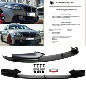 Front Spoiler Splitter LIP PERFORMANCE Black  fits on BMW...