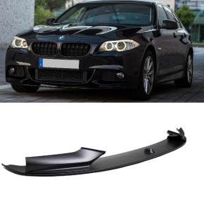 Performance Frontspoiler / Frontlippe vorne für BMW 5er F10 / F11 mit M-Paket in Schwarz Matt mit ABE
