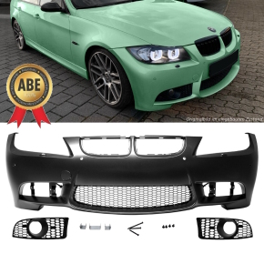 Front Bumper for PDC + Washer Evo Sport fits on BMW E90 E91 up 05-08 w/o M3 M