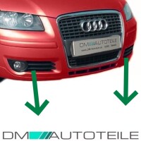 Audi A3 8P Stoßstangengitter unten Rechts & Links 