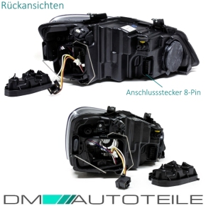 Halogen Scheinwerfer vorne + Birnen SET passt für VW Polo V 5 (6R) ab 2009-2014