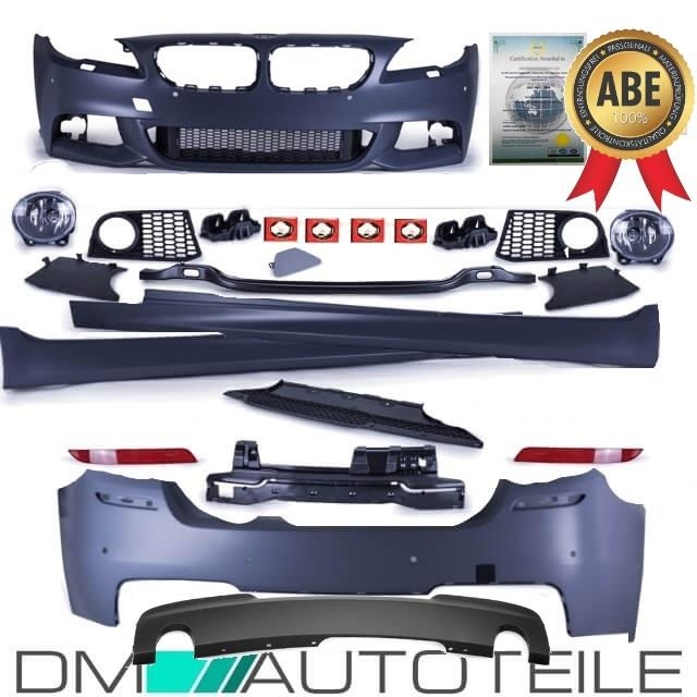 535i 535d Bumper Bodykit FRONT+REAR +SKIRTS + fits on BMW F10 Series or M-Sport