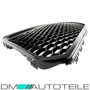Sport Honeycomb Kidney Front Grille Black Gloss fits on Audi A6 4G C7 up 10-15 w/o RS6 S6