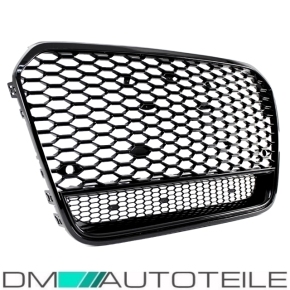 Sport Honeycomb Kidney Front Grille Black Gloss fits on Audi A6 4G C7 up 10-15 w/o RS6 S6