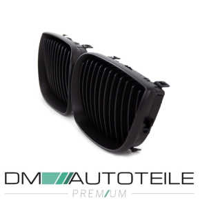 Set Performance Kühlergrill Schwarz Matt passend für BMW 1er E87 E81 Bj 04-07