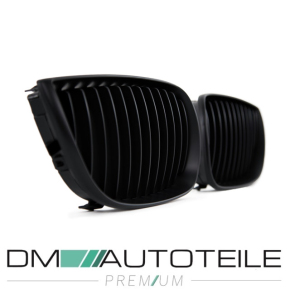 Set Performance Kühlergrill Schwarz Matt passend für BMW 1er E87 E81 Bj 04-07