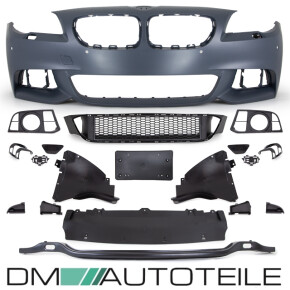 ABS Sport Front Bumper primed+Accessoires fits on BMW 5 F10 F11 Facelift LCI M-Sport up 2013