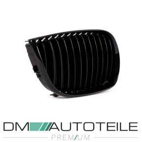 Performance Kühlergrill für BMW 1er E87 / E81 Vorfacelift mit M-Paket in Schwarz Glanz 