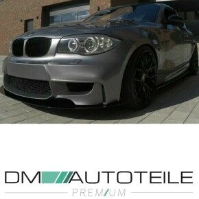 Set of Kidney Front Grille Black Matt fits on BMW E81 E82 E88 E87 FACELIFT 2007>