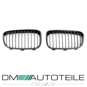 Sport-Performance Kühlergrill für BMW 1er F20 / F21 Vorfacelift in Schwarz Glanz