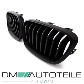 Set Performance Kühlergrill für BMW 2er F22 F23 passend auch M2 Schwarz Matt