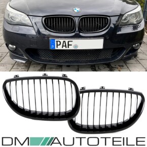 Sport-Performance Kühlergrill für BMW 5er E60 / E61 auch für LCI Facelift in Schwarz Glanz
